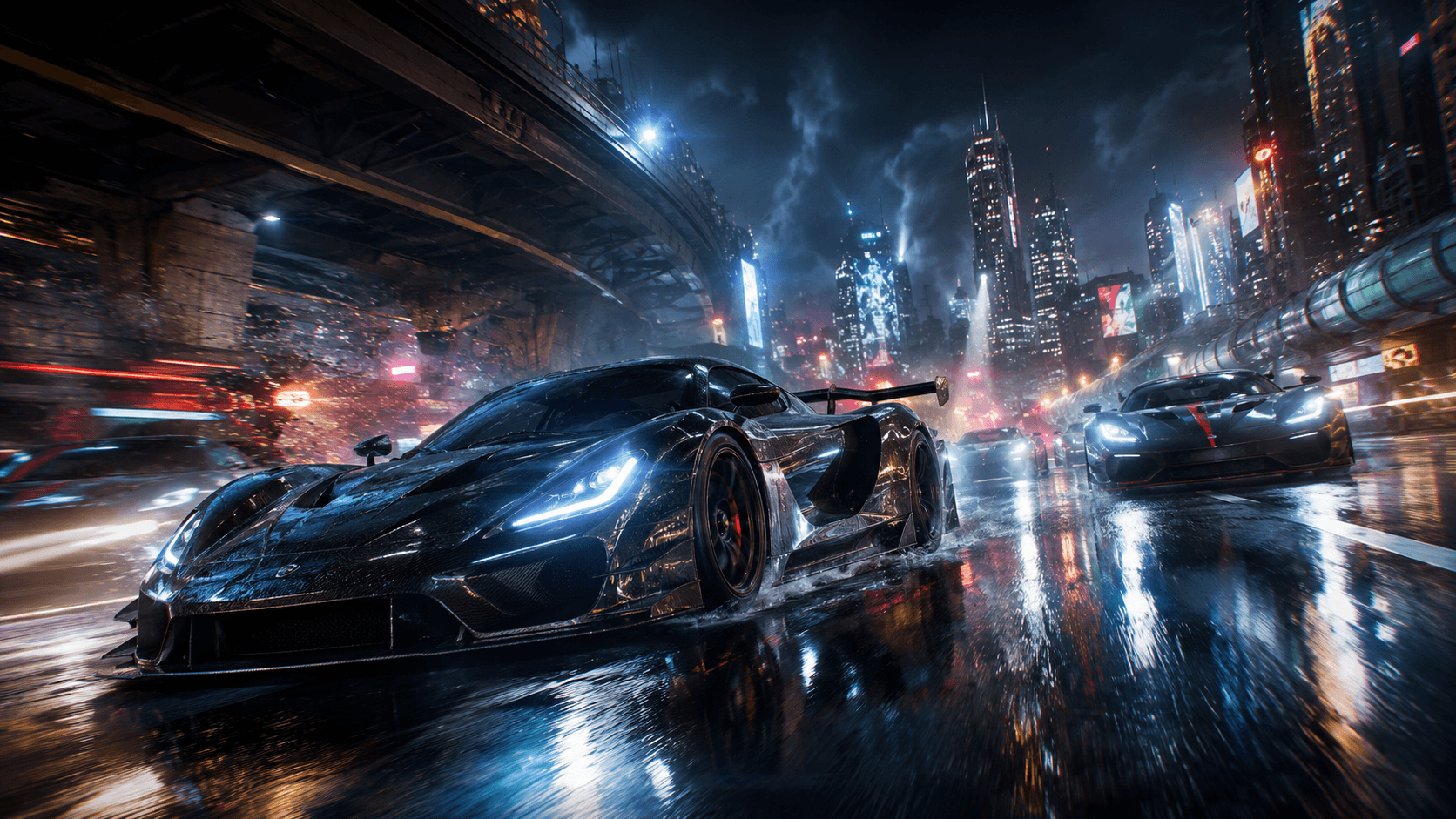 Velocity Noire high-speed racing concept art